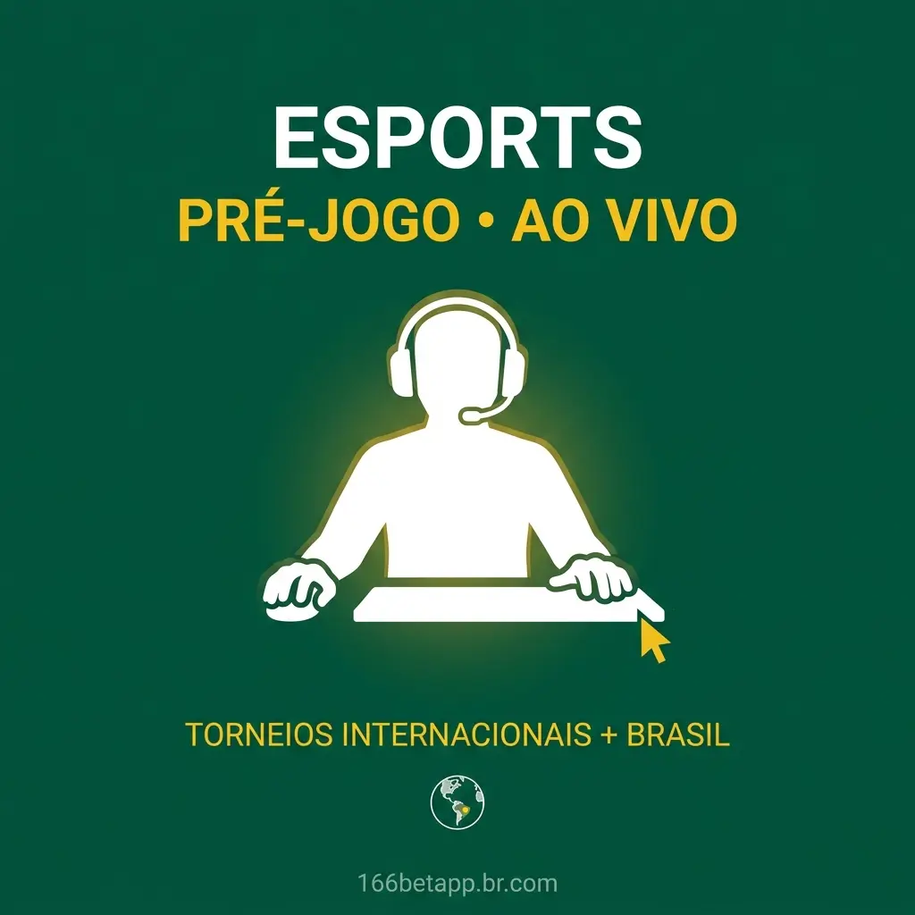 Apostas em eSports no aplicativo 166bet - cobertura completa dos principais torneios internacionais e brasileiros.