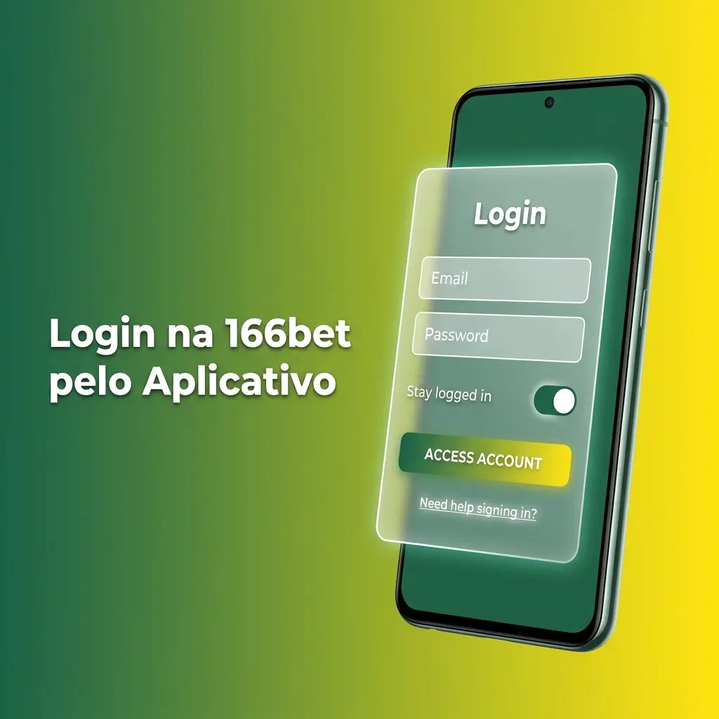 Login na 166bet pelo aplicativo PWA no celular Android e iOS com e-mail e senha cadastrados