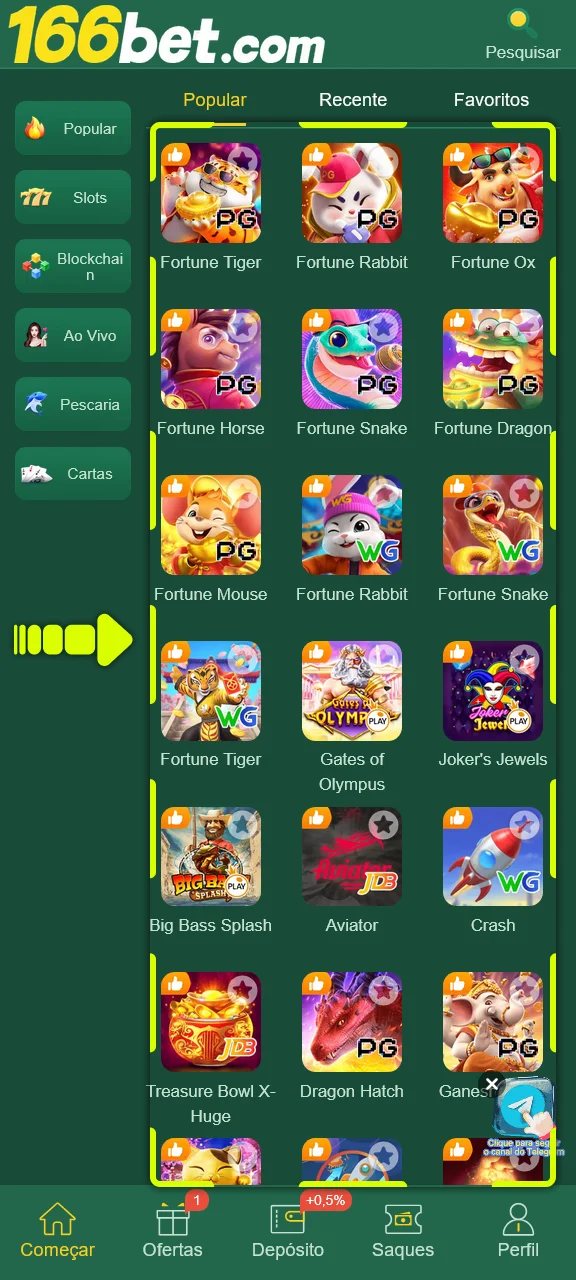 Escolha o melhor jogo para jogar no cassino online 166bet.