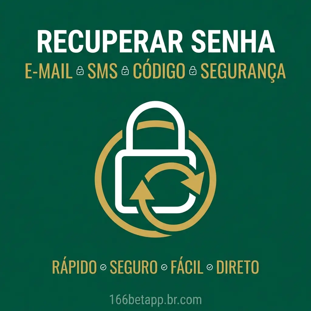 Recupere sua senha esquecida para fazer login na sua conta 166bet.