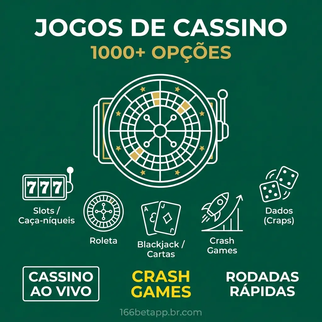 Comece a jogar no cassino após ler tudo sobre a 166bet.